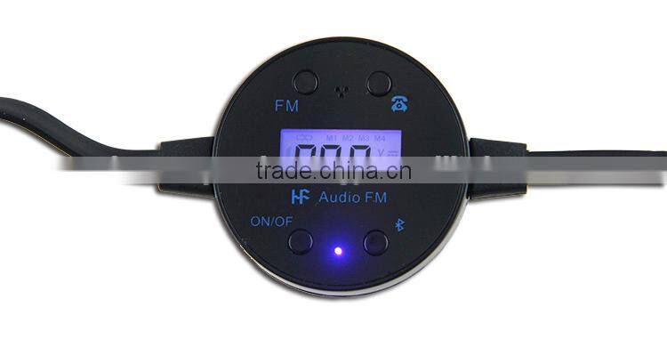 bluetooth fm transmitter car kit with handsfree music control