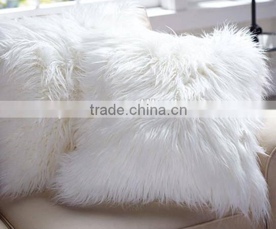 Faux fur pillow/luxury fur sofa pillow /faux fur pillow covers