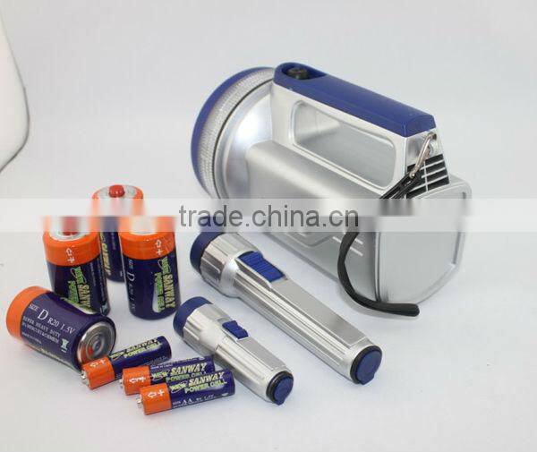 LED high power hand lamp and 2pcs flashlight set