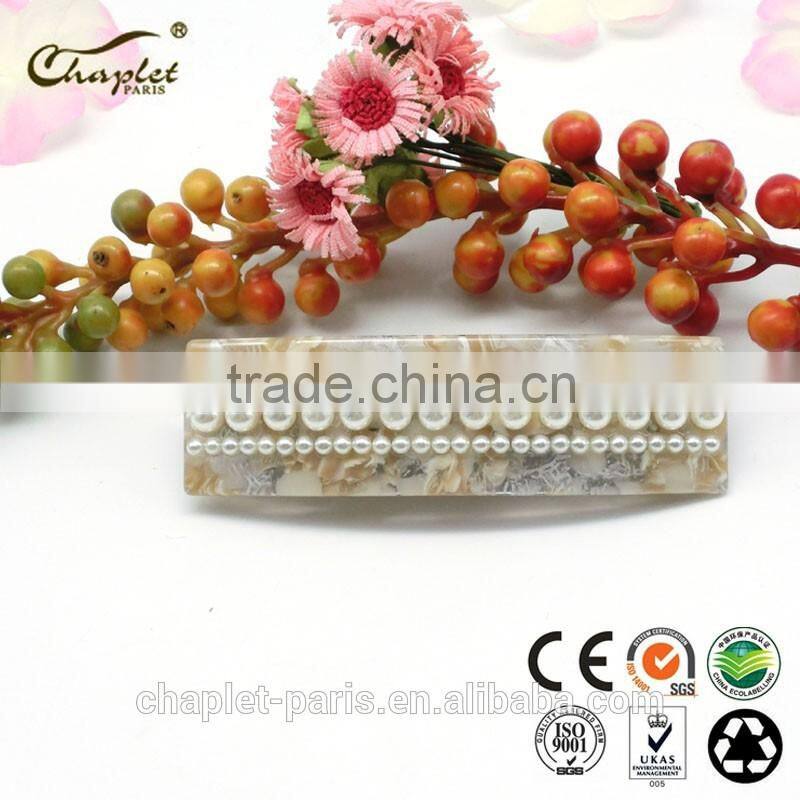 fashion hair barrette with pearl