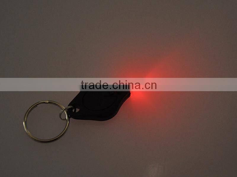 Plastic Multi-Color Light Promotional LED Keychain Light with CR2016 Battery