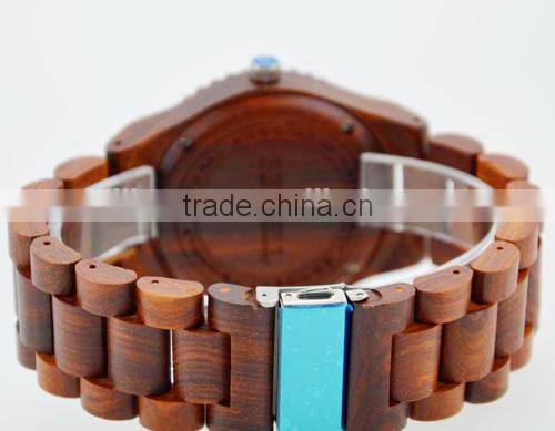 trendy cheap factory direct attractive multicolor waterproof wooden watch(WJ-3920)
