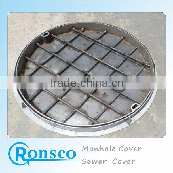 Round manhole cover with stainless steel material