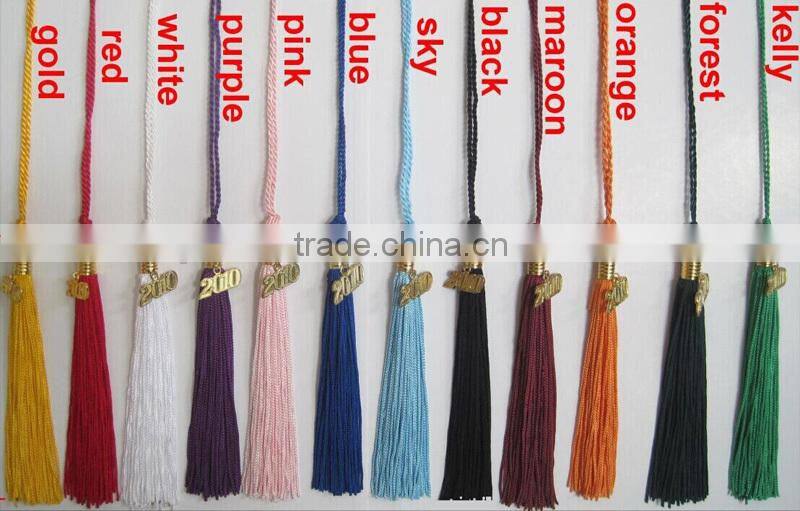 Hot Sell Graduation Cap Navy Tassel With Gold 2016 Charms
