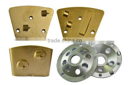 3 M6 diamond stone polishing grinding pads with 2 segments