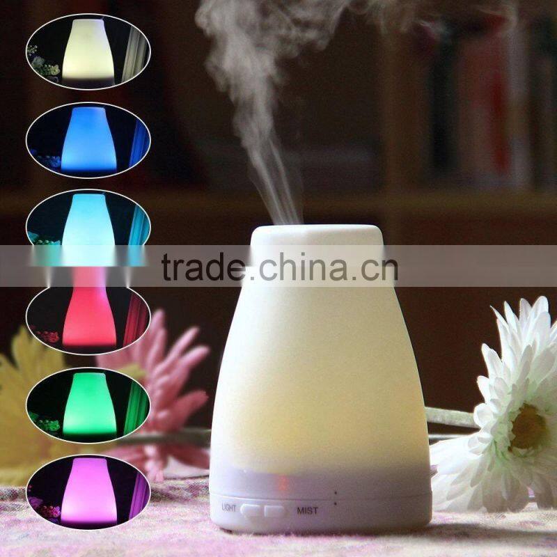 7 Color Changing Soothing Mist Humidifier 100ml Aromatherapy Oil Diffuser