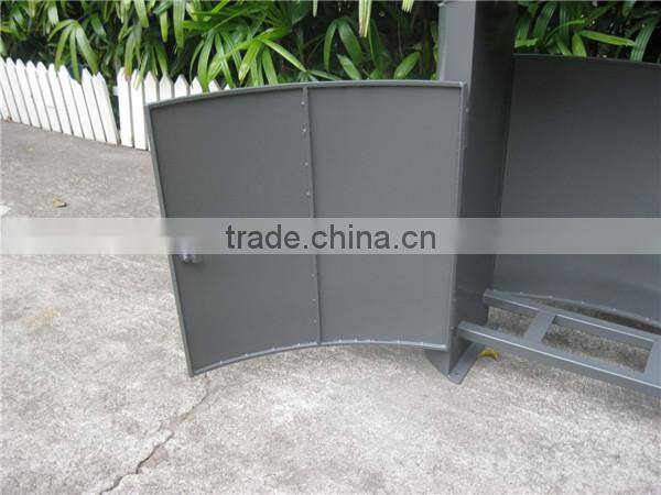 Strong 125L capacity garden trash bin garbage trash bin metal outdoor trash bin