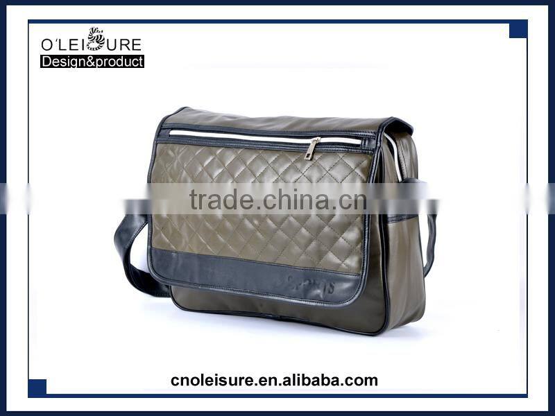 big capacity travel bag shoulder bag PU leather messenger bag laptop bag shoulder bag