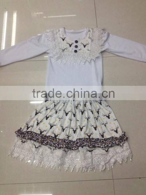 2016 newly arrival fun up in the clouds baby girls clothing parade girl cute dress