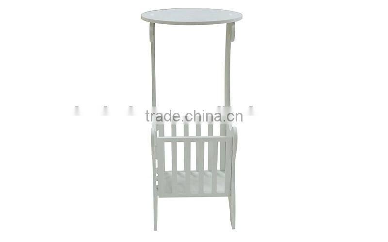 White creative small table