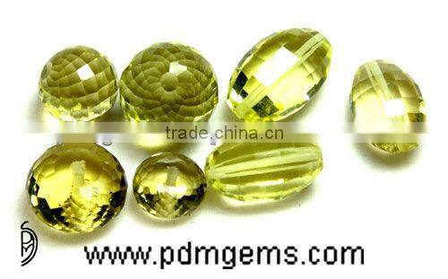 Lemon Quartz Mix Shape Cut Faceted Lot For White Gold Jewelry From Jaipur