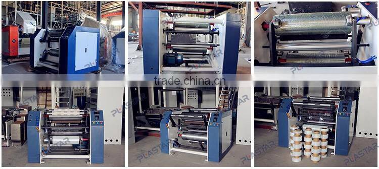 Automatic customized packaging film slitting rewinder