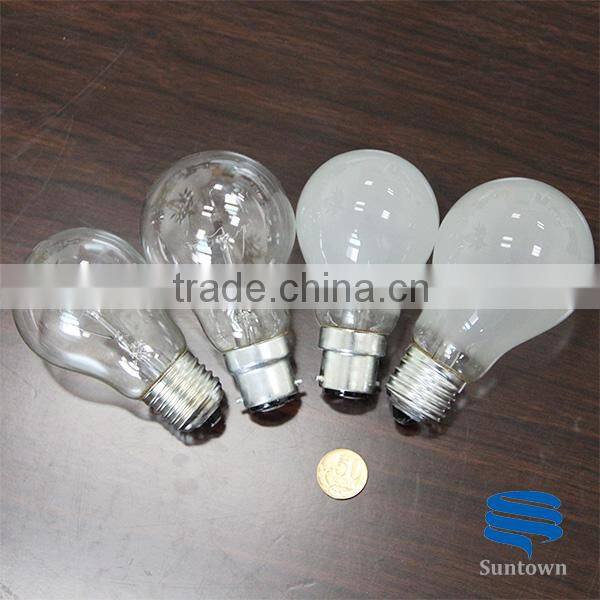 clear & frosted A19 A21 E27 incandescent bulb