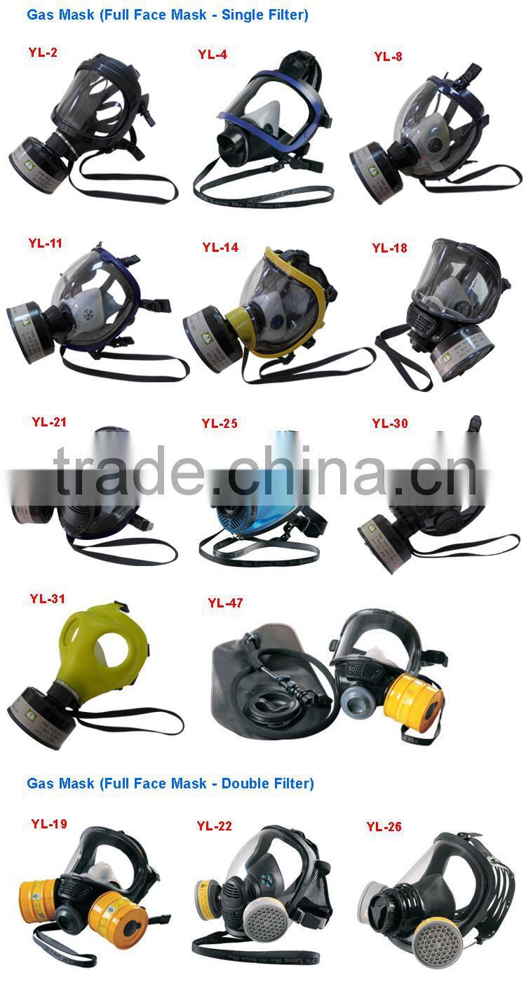 silicone full face smoke filter mask