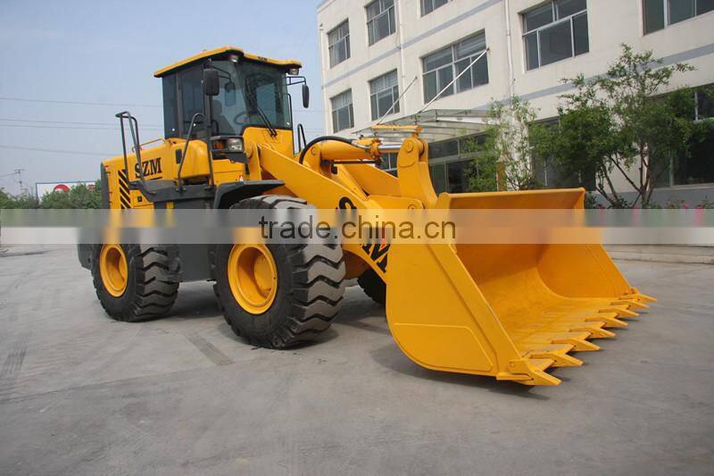 Shanghai Bauma fair popular SZM936 articulatedl wheel loader for sale with Rops/fops