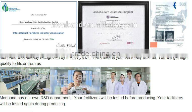 NPK 8-12-24+TE fertilizer in different color