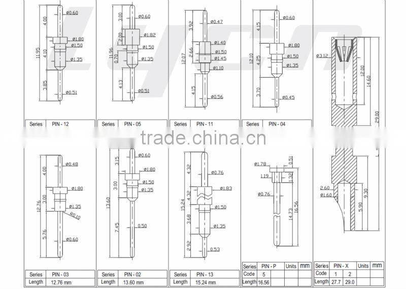 solder pin cable connector pin