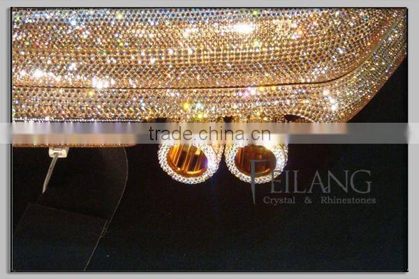 Costume Accessories Champagne Lron On Aluminum Mesh Trim Sheet