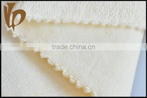 2016 hot sweater fabric knit linen fabric with white color
