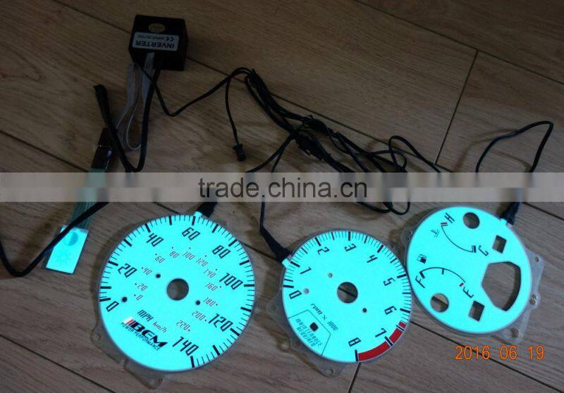 OSRAM material EL Luminous instrument board / EL sheet dashboard / EL panel dashboard