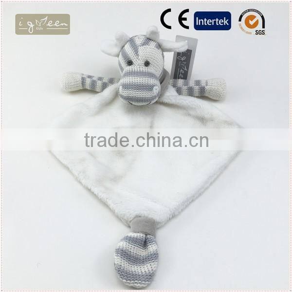 I-Green Toy Series-Fashional Style Promotional Knit Stuffed Cotton cow knitted cow napkin