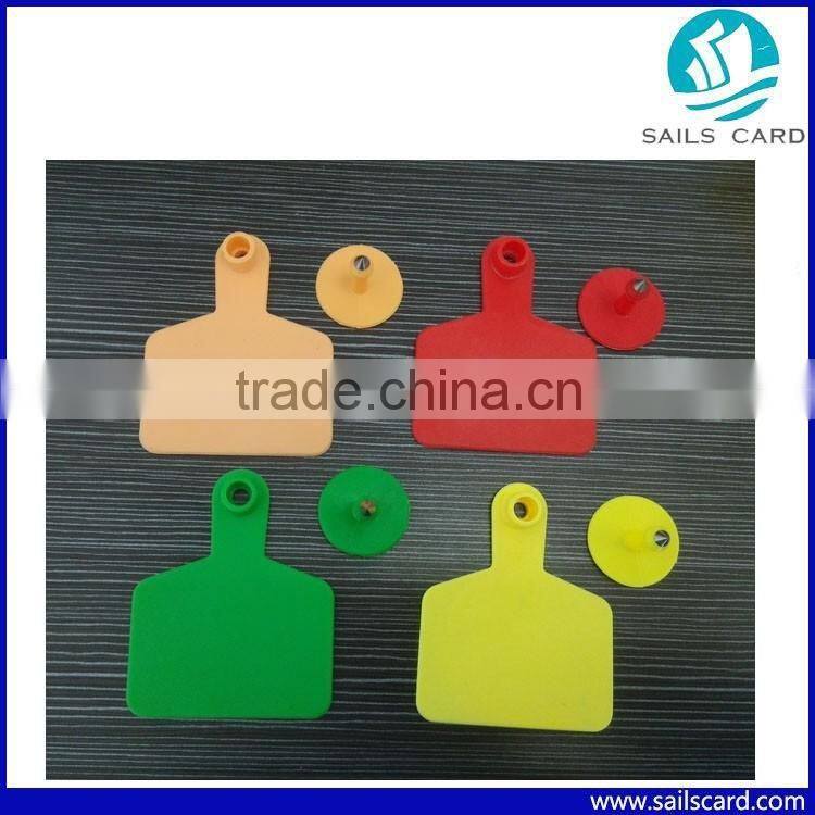75mm*60mm plastic ear tag for livestock management