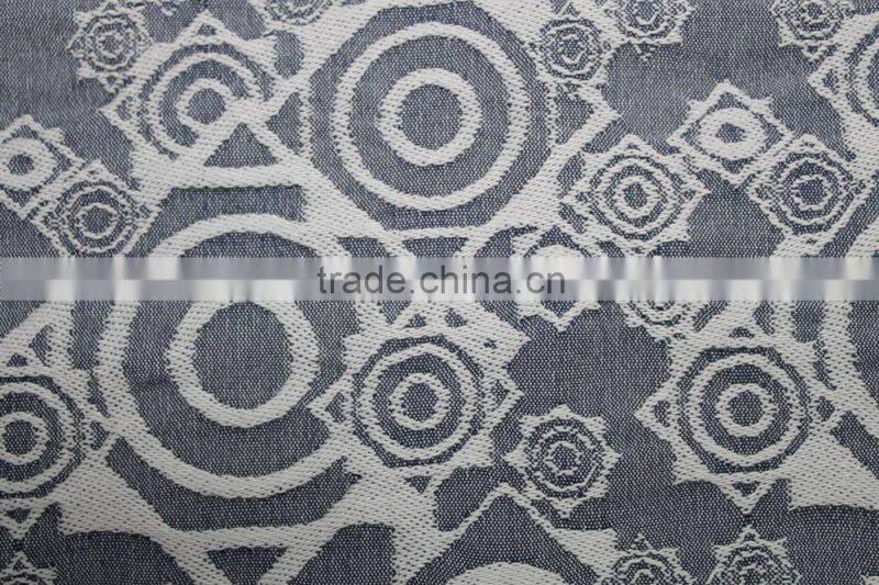 denim cotton polyester spandex jacquard fabric