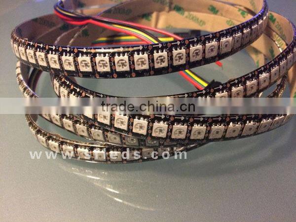 DC5v waterproof addressable led strip light apa102 warm white cold white 144led