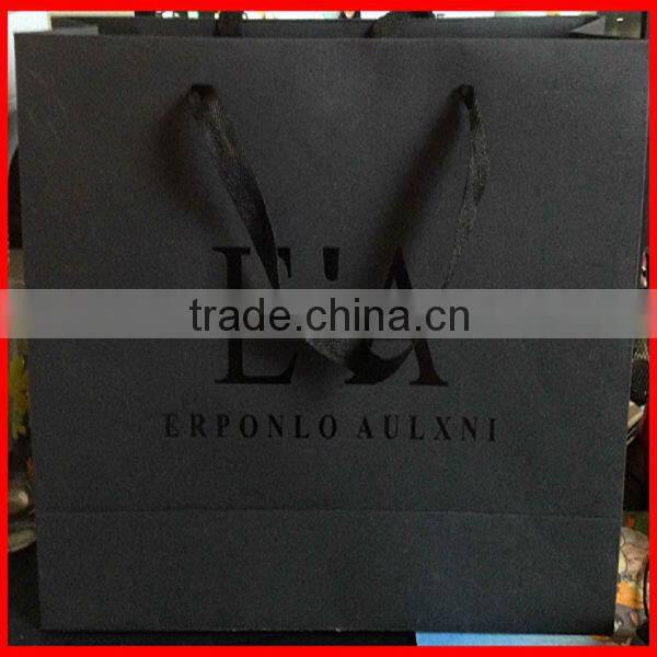 Simply Charming Decorative Cheap Custom Matte Brown Paper Bag With Logo Print