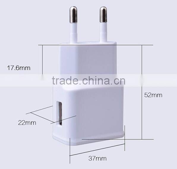 Mini EU/US Plug Home Travel Dual Port AC USB Wall Charger for iPhone for Samsung