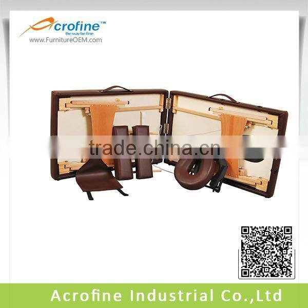 CE massage bed wooden massage bed 2 section massage bed acrofine massage table anji-ll