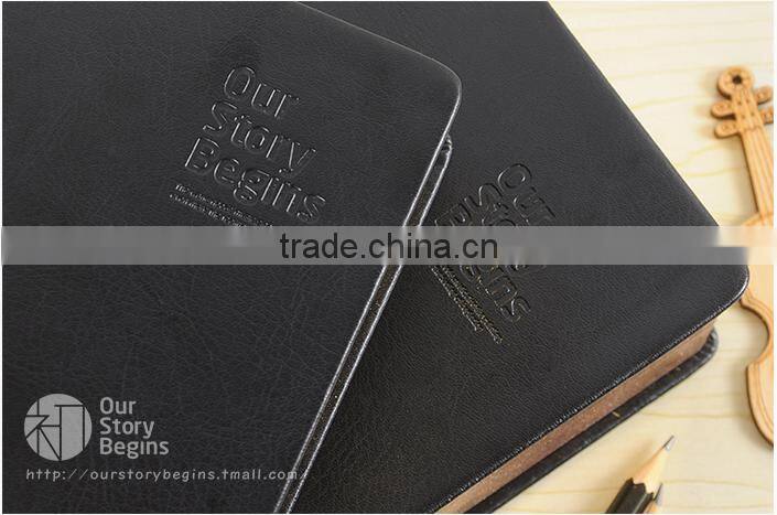 Imitation Leather Thick Notebook With dark color