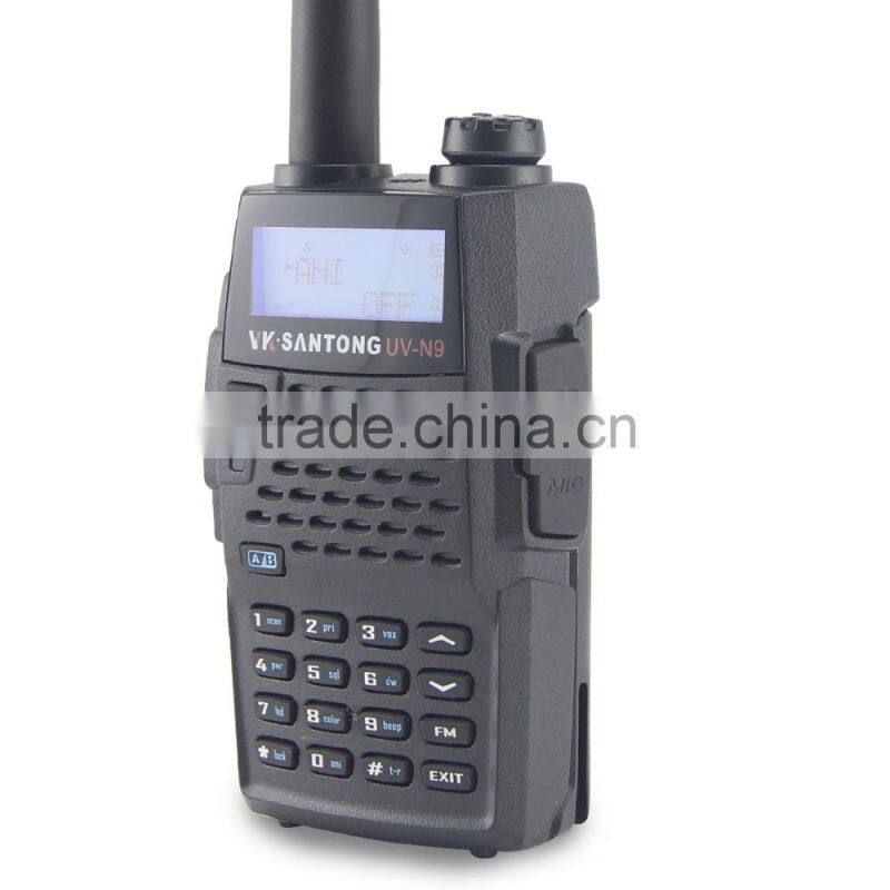 UV dual band transceiver walkie talkie radio uv-n9 for cctv radio interphone