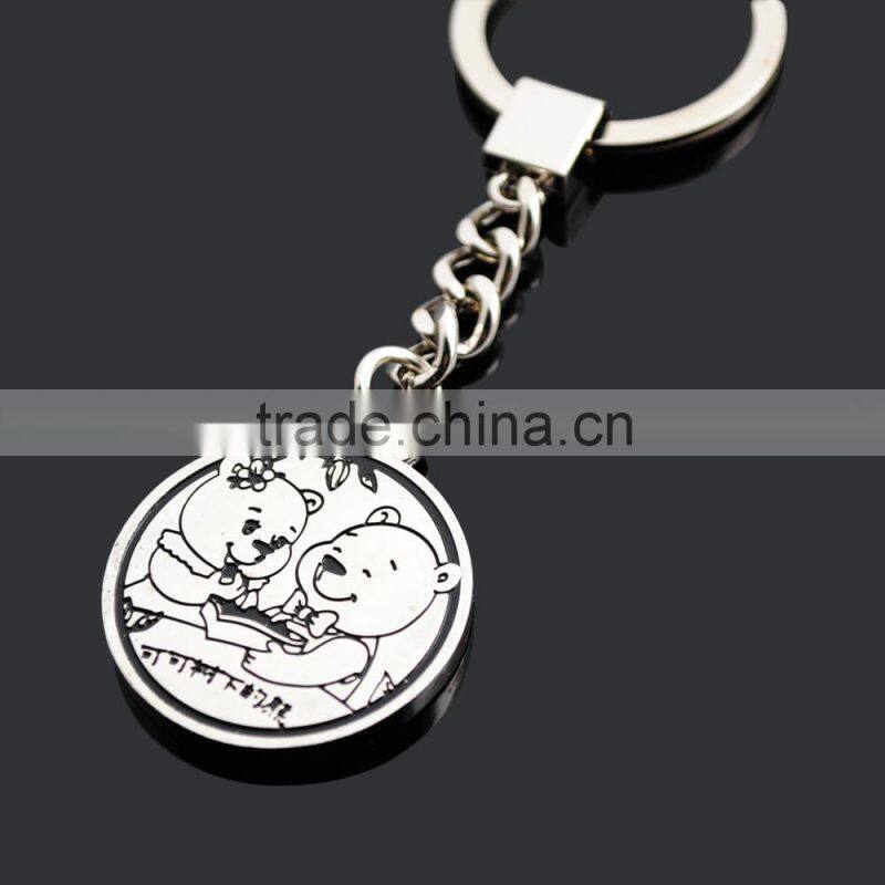 metal OEM keychain with customm gift box