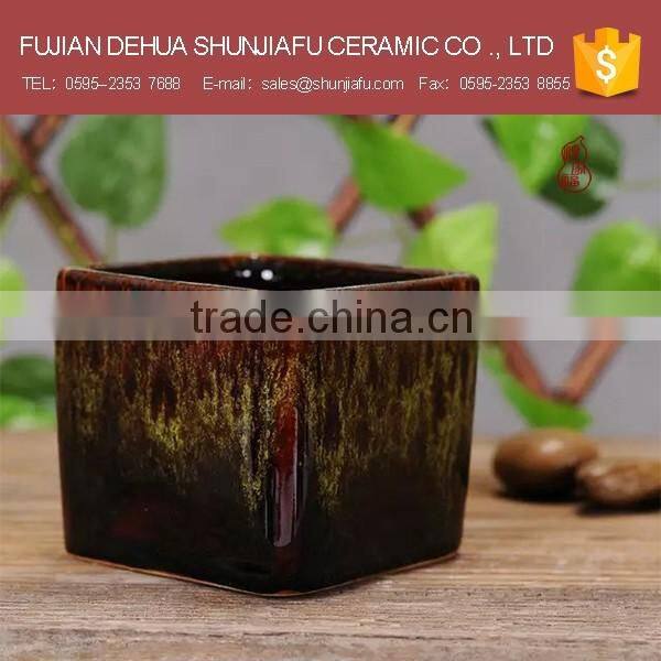 Unique shape design vietnam glazed pots