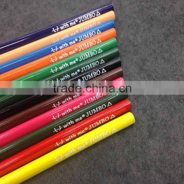 12c 7 inch High quality triangle jumbo color pencil
