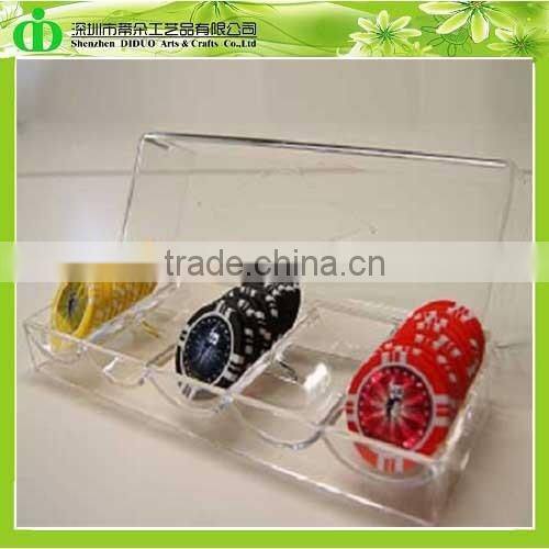 DDX-0192 Trade Assurance Modern Acrylic Poker Chips Box