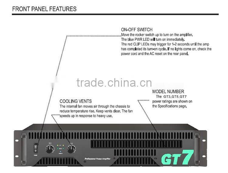 Pa System power mixer professional amplifier GT3/5/7