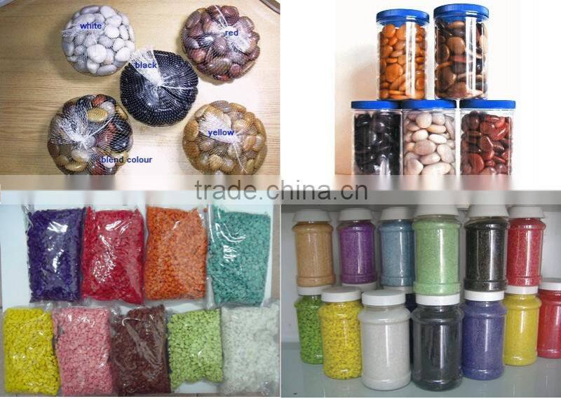 Garden decoration cheap hot sale mixed color pebble