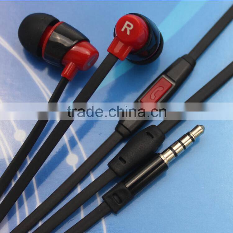 In-ear stereo earphone&earbuds with metal micro from china factory