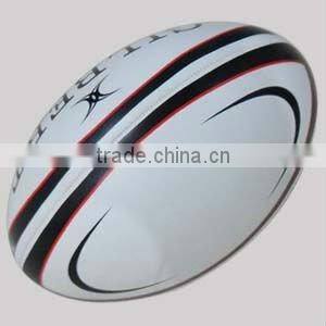 Rubber leather rugby ball
