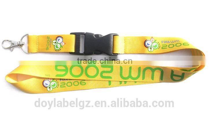 brand name polyester printed lanyard
