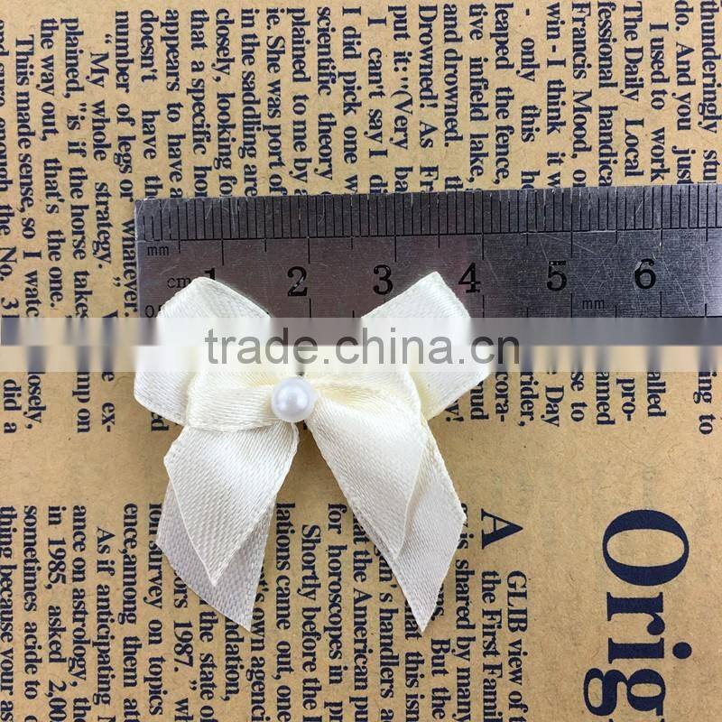 Wholesale handmade cheap decorative customized satin ribbon mini bow