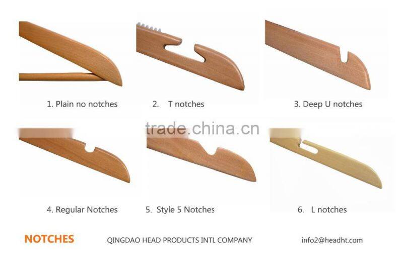 large shoulder white/black vintage for suit wooden garment hanger