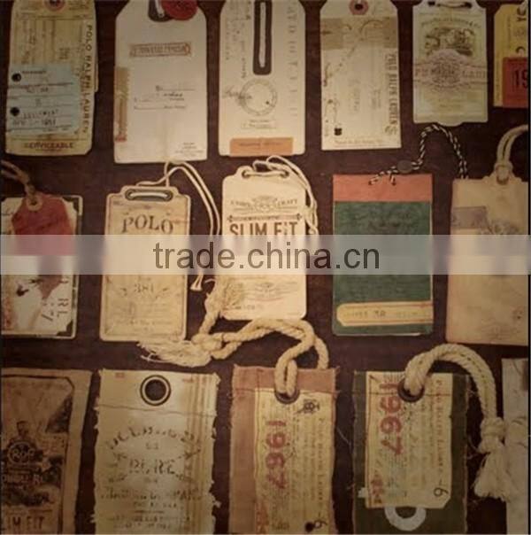 fashion cheap Price paper hang Tags For Clothing garment bag