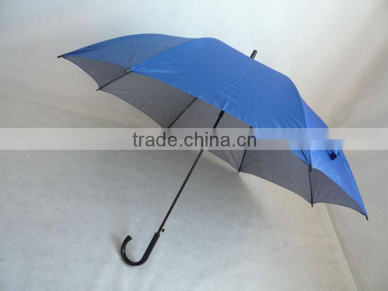 Anti-UV straight umbrella blue umbrella for sale