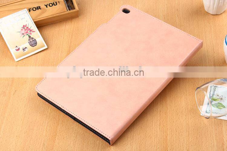 New arrival wallet leather case for ipad 6.for apple ipad air 2 case
