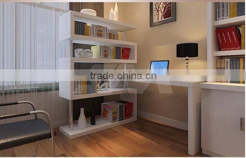 white simple practical home office computer desk