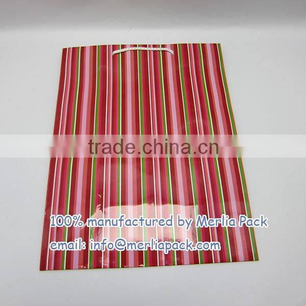 LUXURY PAPER PARTY BAGS WITH HANDLES STRIPE WEDDING HEN BABY BAGS
