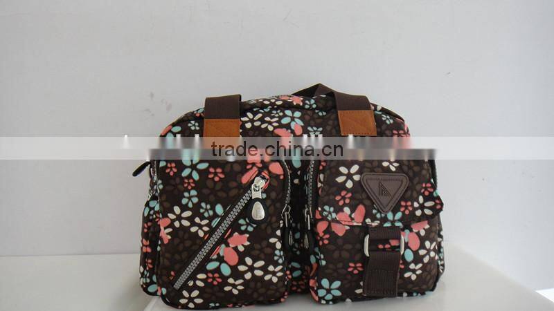 Ladies Genuine Leather Handle Magnet Button Handbag Brands